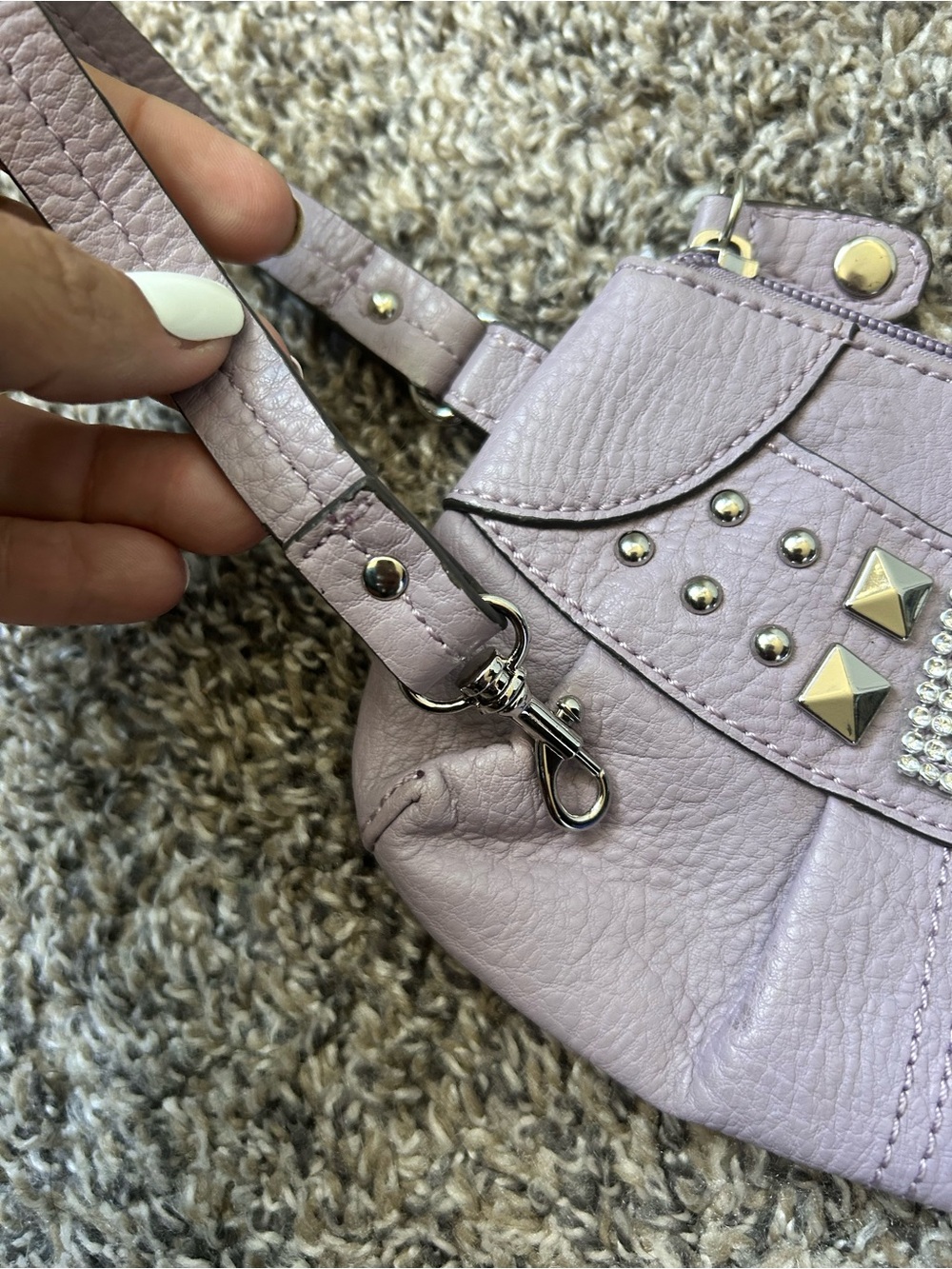 Kathy Van Zeeland Y2K Vegan Leather Mini Wristet or Purse - Picture 6 of 7